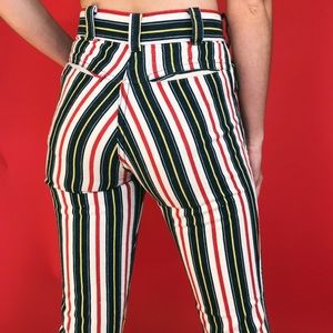 SOLD || 60s British Invasion Striped Denim Jeans